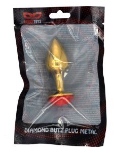 Metalni analni plug sa ukrasom u obliku ruže AT 1229-4